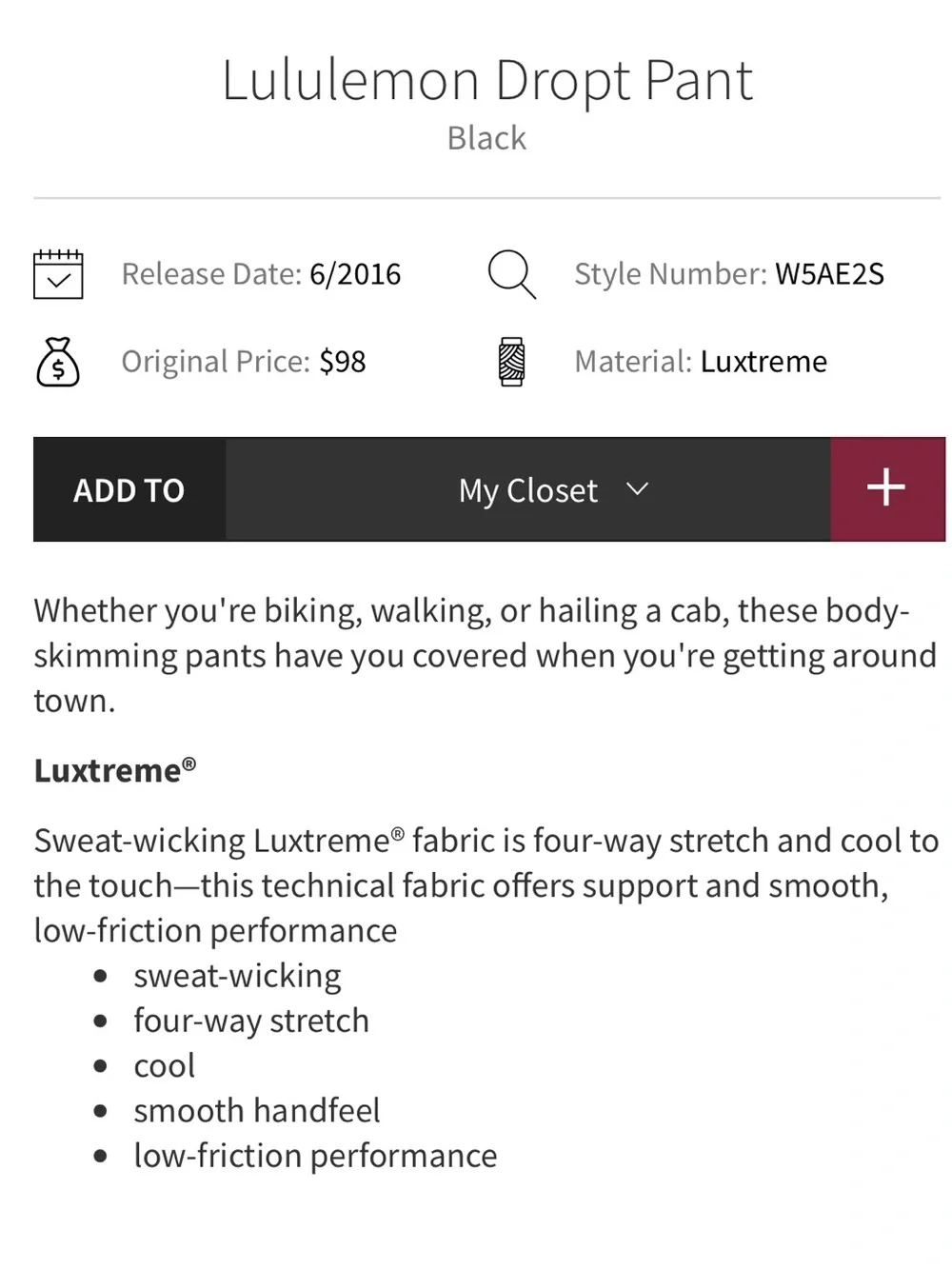 lululemon athletica light euc
